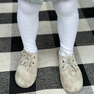 Piper Finn | Cream Low Top Oxfords Hard Sole | Size 9